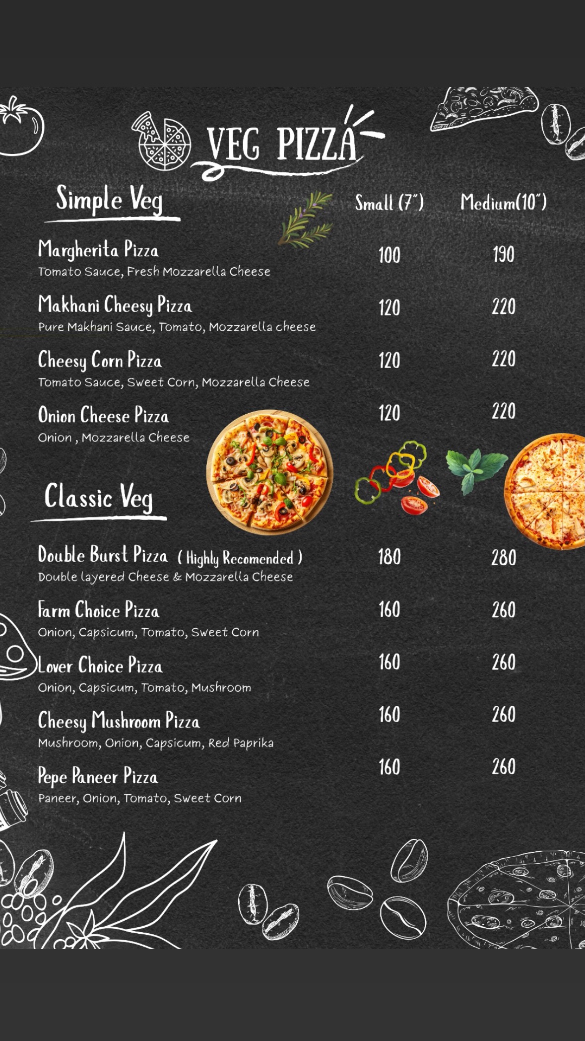 Veg Pizza Simple & Classic